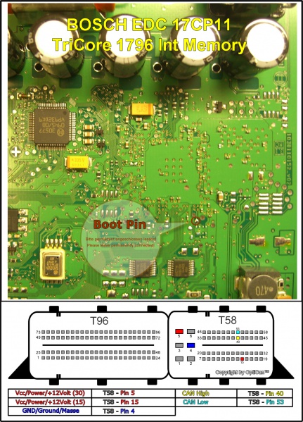 Bosch EDC 17CP11 pinout diagram 1